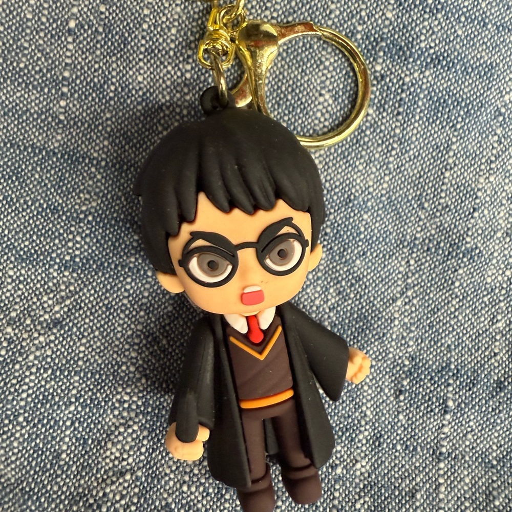 Wizard Keychain Toy - Black and Gold